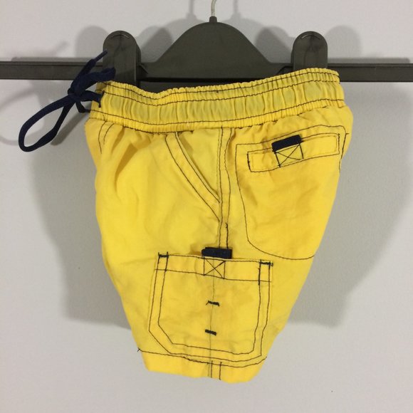 Wave Zone Baby 3-6M Yellow & Blue Trim Swim Trunks - Picture 5 of 6